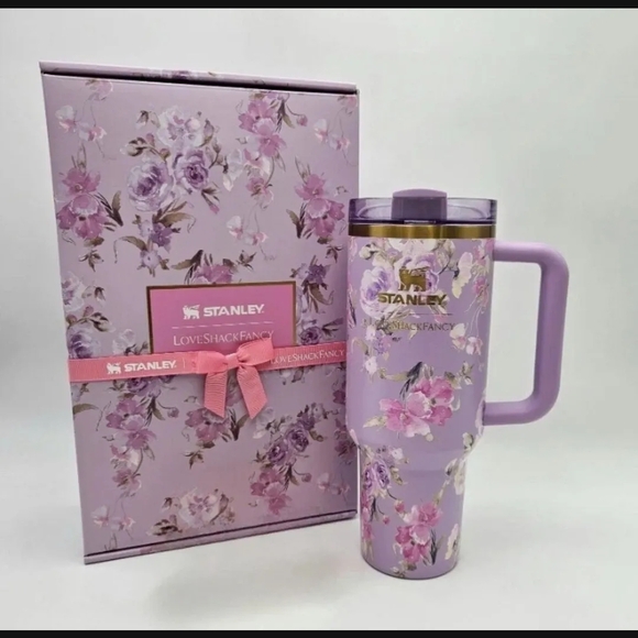 Stanley Floral Purple Tumbler